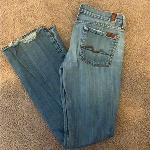 Bootcut denim jeans